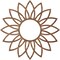 Ekena Millwork Daisy Wood Fretwork Pierced Ceiling Medallion, Walnut, 18"OD x 6 1/4"ID x 3/8"T CMWP18X18X0375DAWA - alternate 5